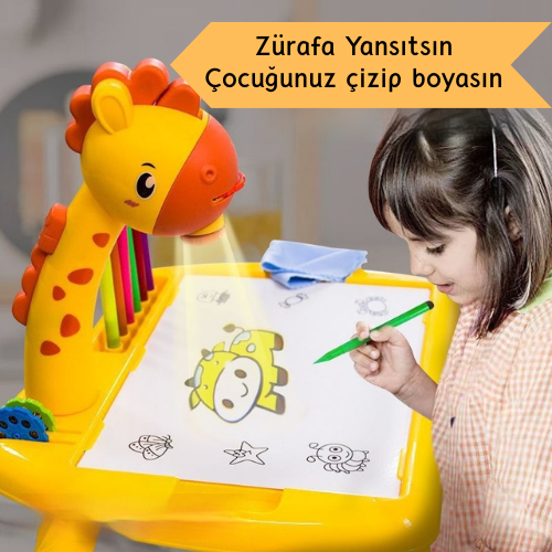 Zürafa Fonksiyonel Projeksiyonlu Yazı Tahtası