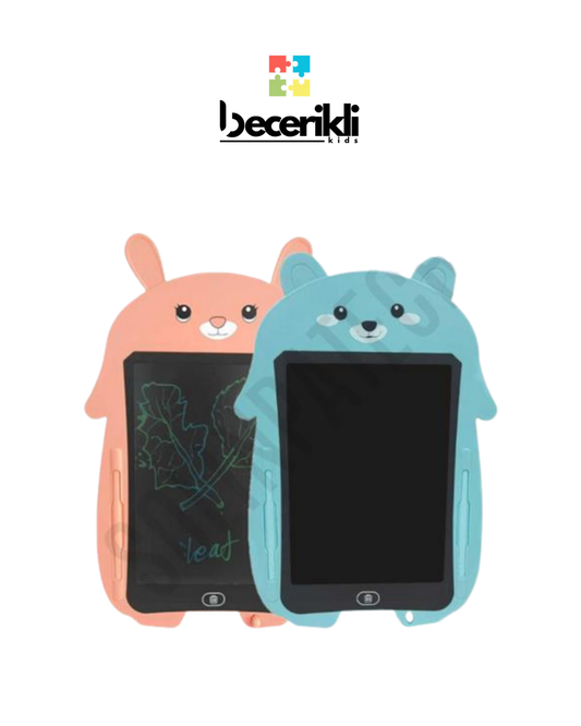 Panda Çizim Tahtam – 9inç Renkli LCD Ekran + Sihirli Kalem